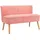 Couch Cord 2-Sitzer Rosa