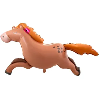 Folat 62929 Folienballon Pferd Pony Folienballon - Form - Pferd - 124 x 85 cm Luftballon geburtstagsdeko