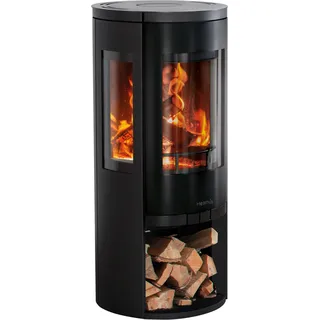 Color Emajl Kaminofen »Heathus Glasgow 3 Glas« Holzfach, 3 Scheiben Ofen, Aufstellort in deinem Zuhause, schwarz