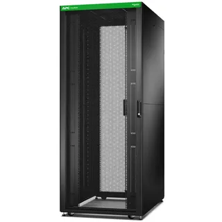 APC ER8222 Easy Rack 800mm/42HE/1200mm mit Dach, Seitenwand, Rollen, Füßen und 4 Halterungen, ohne Boden, schwarz