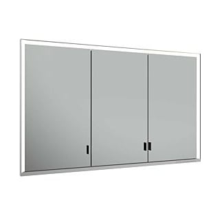 Royal Lumos Spiegelschrank für Wandeinbau, 3 lange Türen, 1200 x 735 x 165mm, DALI steuerbar