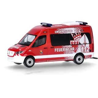 HERPA 098243 Mercedes-Benz Sprinter 18 Bus Hochdach Feuerwehr Essen,