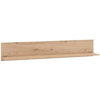 Wandregal HOME AFFAIRE "LAVAL, Schwebendes Regal, Wandkonsole, Wandboard", braun (artisan eiche), B:120cm H:24cm T:19,5cm, FSC-zertifizierter Holzwerkstoff, Regale, Wandregal, Ablageboden, Wandmontiert, Gesamtbreite 137,5 cm