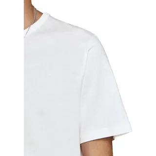 JACK & JONES JACK&JONES Herren T-Shirt - JACBASIC CREW NECK TEE, Kurzarm, einfarbig, Baumwolle Weiß S