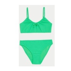 M&S Collection Bikini mit Knitteroptik und Strukturmuster (6-16 J.) - Green, Green, 14-15