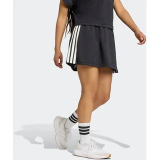 Sweatrock ADIDAS SPORTSWEAR "STADIUM 3-STREIFEN TENNIS INSPIRIERTER JACQUARD- MIT", Damen, Gr. XS, schwarz-weiß (schwarz, sanftes weiß), Obermaterial: 100% Polyester, Röcke Sweatrock