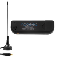 NESDR Mini (TV28T v2) USB RTL-SDR, DVB-T und ADS-B-Empfängerset mit Antenne. RTL2832U & R820T. Kostengünstiges Software Defined Radio, Kompatibel mit den Meisten Softwarepaketen