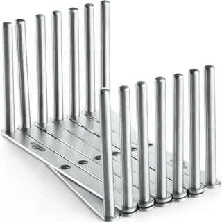 Napoleon Spare-Rib-Halter 7 cm Edelstahl Silber/Weiß