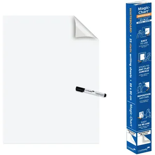Legamaster Flipchart-Folie Magic-Chart Whiteboard blanko 60,0 x 80,0 cm, 25 Blatt