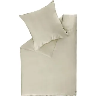 SCHÖNER WOHNEN-Kollektion Satin Bettwäsche PLAIN Beige 155 x 220 cm - Beige
