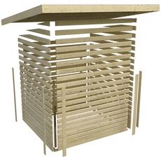 Bild von Gartenhaus Askola 2 mit 275 cm (Außenmaße inkl. Dachüberstand) – beige