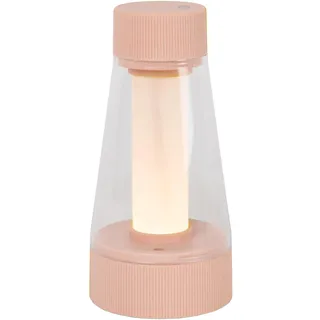 LUCIDE LORALI - wiederaufladbare Tischlampe Innen/Außen - Akku/Batterie - Ø 7,7 cm - LED Dim. - 1x1,2W 2600K/3000K - IP44 - Rosa