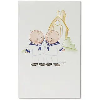 Mopec X705.3 Memo-Manschettenknöpfe für die Kommunion, Weiß, 25 Stück, Papier, Einheitsgröße