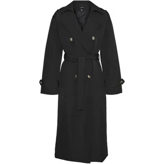 VERO MODA Damen VMCHLOE Long Trenchcoat NOOS Jacke, Black, L