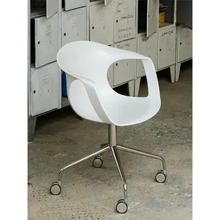 Stuhl auf Rollen Flick REDI weiß, Designer Archirivolto Design, 61x79x54 cm