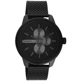 Oozoo Timepieces C11019 Analog Metall Mesh schwarz UOC11019 - Schwarz