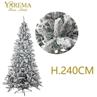 Weihnachtsbaum Tanne Künstlich Höhe 240cm Baum Verschneit Schnee Bal