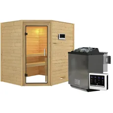 Bild von Karibu Sauna Mia - 9 kW Bio-Kombiofen inkl. Steuergerät inkl. gratis Zubehörpaket