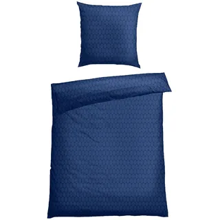 SCHIESSER Bettwäsche »Drops aus weichem Baumwollflanell in Ton-in-Ton Optik« 2 Stk. tlg. Made in Green Schiesser B/L: 135 cm x 200 cm