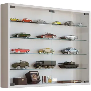 VCM Hängevitrine Mandosa L 80 x 10 x 0 cm Weiß