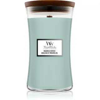 Woodwick Magnolia Birch Duftkerze mit Holzdocht 610 g