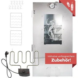 Lemodo Räucherofen 80 cm Silber