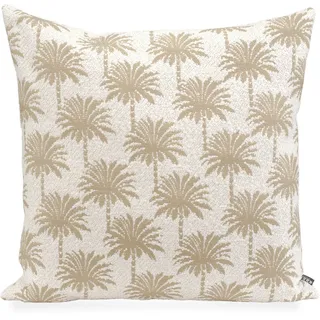 H.O.C.K. Dekokissen Vamosa Palms 60 x 60 cm Beige