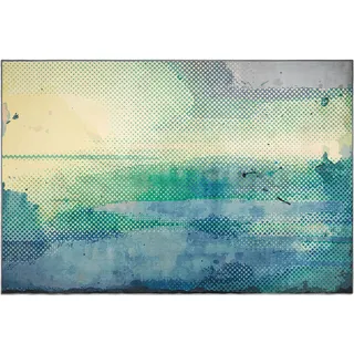 Beliani Teppich SUSUZ Blau 140 x 200 cm