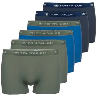 Tom Tailor Herren »Boxershort Hip Pants 6 Pack«,