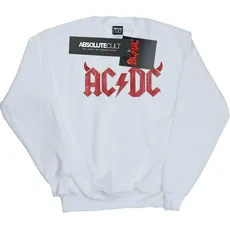 AC/DC, Herren, Pullover, Horns Logo Baumwolle Sweatshirt, Weiss, (3XL)