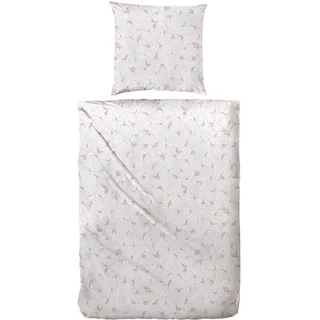 Primera Bio Crepe Floral koralle (135x200+80x80cm)