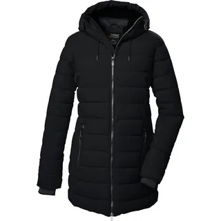 KILLTEC Damen Steppparka/Parka mit Kapuze KOW 55 WMN QLTD PRK, schwarz, 46, 41809-000