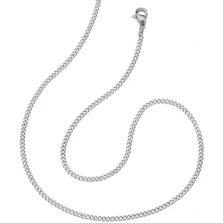 Panzerkette FIRETTI "Schmuck Geschenk Edelstahl Collierkette 2,0 mm breit" Gr. 45, silber (edelstahlfarben), Halsketten, Damen, 45, Edelstahl, B: 2mm, Panzerkette, B:2mm, Topseller