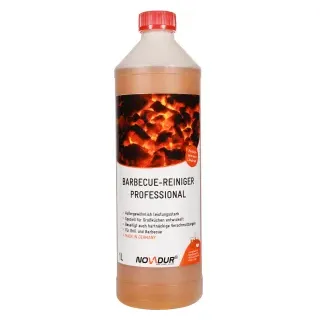NOVADUR Barbecue-Reiniger Professional, Starker Grillreiniger und Rauchharzentferner, 1 Liter - Flasche