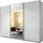 Schwebetürenschrank KULMBACH 271 x 210 x 62 cm Weiß