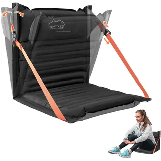 ONTYZZ Stadionsitze Aufblasbares Stadion Sitzkissen mit Rückenlehne Leichter Bodenstuhl Tragbares Polster Wasserdicht Outdoor Klappstühle für Picknick Konzerte Garten Balkon Fischerei Camping Stühle