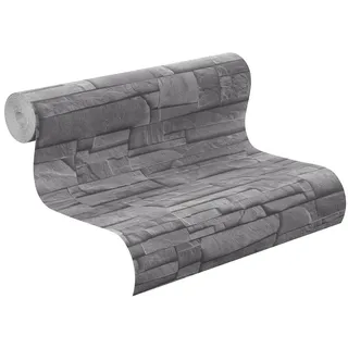 Rasch Textil Rasch Vliestapete 475029 Factory steinoptik grau 10,4 x 0,53 m