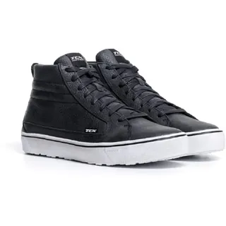 TCX Street 3 WP, wasserdichte Motorradschuhe, Mann, Schwarz/Schwarz/Weiß, 44