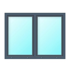 Meeth Wohnraumfenster »77/3 MD«, Gesamtbreite x Gesamthöhe: 150 x 135 cm, 2-flügelig, Dreh/Dreh-Kipp - schwarz