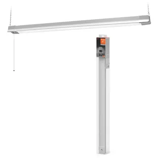 LEDVANCE OFFICE LINE Abgependelte Bürodeckenleuchte mit Zugschalter in Weiß, 1.1 m lang, 41 W / 3400 lm, kaltweiß (4000 K), funktionales Design ... - Weiß