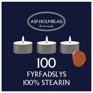 Asp-Holmblad Teelichter Stearin 6 ST.