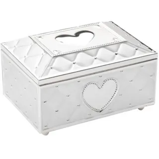 Zilverstad Schmuckdose mit Ballerina Spieluhr (12.7 x 17.9 x 10.7 cm) – versilberte & anlaufgeschützte Schmuckbox mit Musik „Für Elise“, Aufbewahrungsbox & Schmuckkästchen