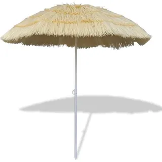 Strandschirm Hawaii-Stil Kippbar - Beige, Bunt