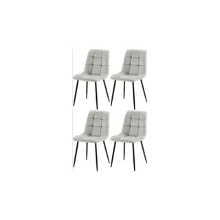 CLP 4er Set Esszimmerstühle Antibes grau