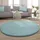 Paco Home Tatami 475 Kurzflorteppich Ø 200 x 24 Blau