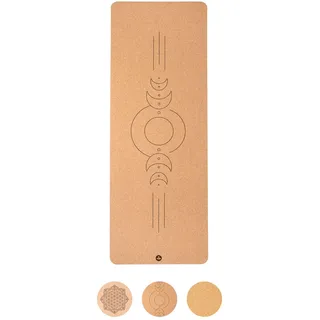 bodhi Yogamatte mit Korkbeschichtung, Luna 1 St braun