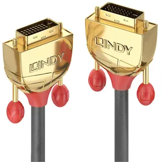 Lindy DVI-D Kabel 5,00 m Grau