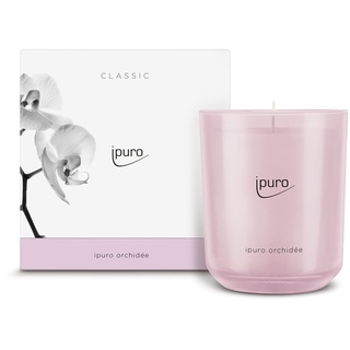 ipuro - dekorative ipuro orchidée Duftkerze - minimalistische Duftkerzen im Glas 270 g - intensive Duftkerzen mit fruchtigen Duftnoten - elegante Kerze für ein puristisches Dufterlebnis