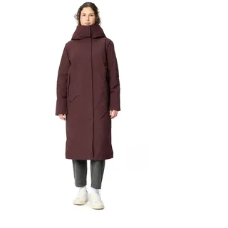 Wintermantel VAUDE "WOMEN'S COREWAY COAT", Damen, Gr. 46, schwarz oak, Web, Obermaterial: 100% Polyester. Futter: 100% Polyamid. Wattierung: 100% Polyester, hoch geschlossener Ausschnitt, eingesetzt eingefasste Kante, Mäntel Wintermantel, mit Fleecefütterung, mit Kapuze, wasserabweisend