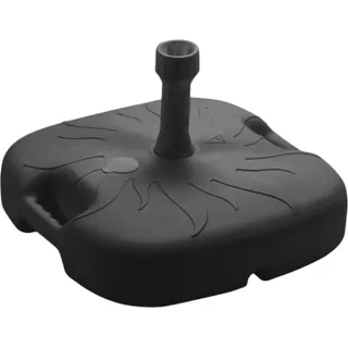 3.08 Sonnenschirm Ständer BASE TOP in anthrazit - 18 Liter / ca. 45 x 45 cm - Schirmständer zum befüllen - Grau
